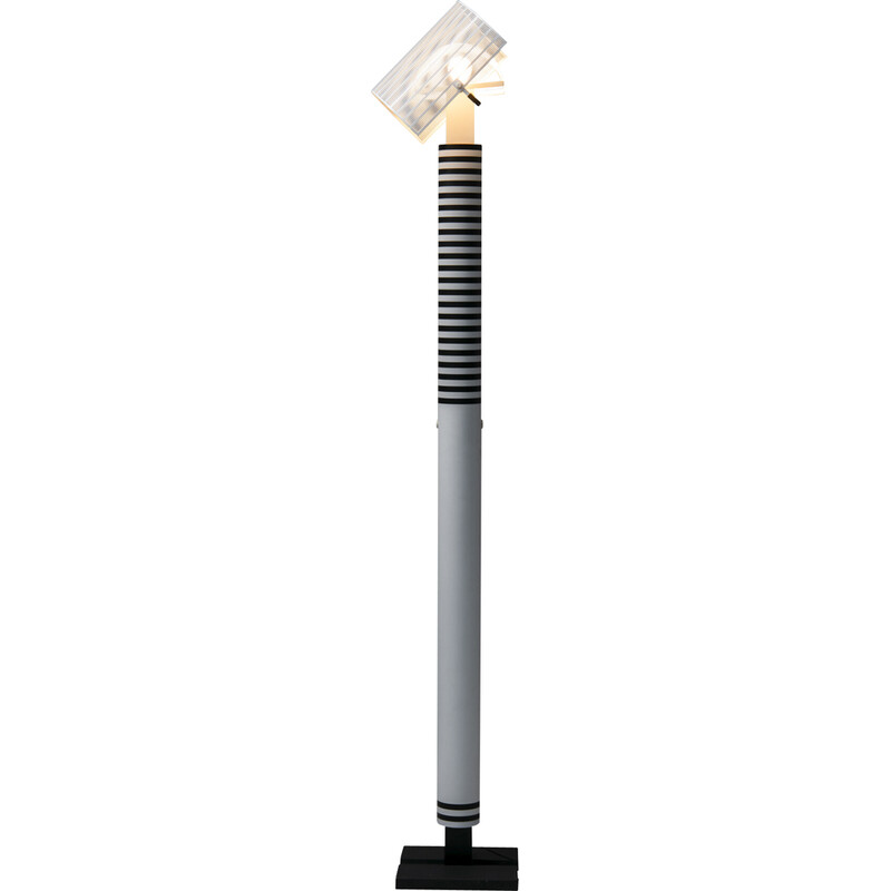 Lámpara de pie vintage "Shogun Terra" en metal y acero fundido de Mario Botta para Artemide, Suiza 1986