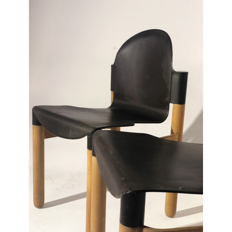 Par de cadeiras de plástico Thonet vintage de Gerd Lange, 1960