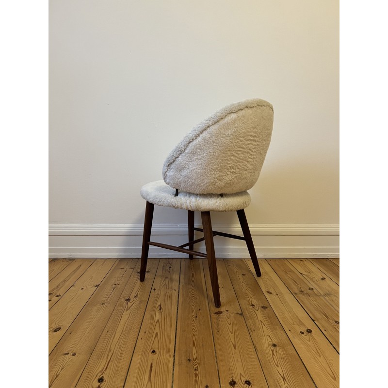 Vintage rozenhouten fauteuil van Freda Holm Sorensen, Denemarken 1950