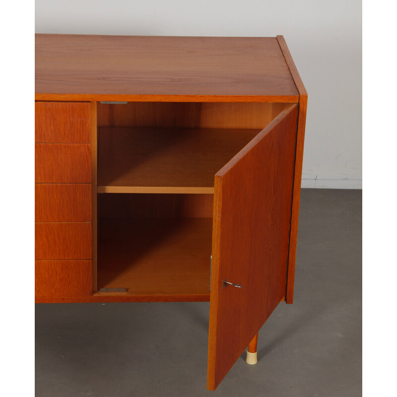 Vintage wooden chest of 5 drawers for Zapadoslovenske Nabytkarske Zavody, Czechoslovakia 1963s