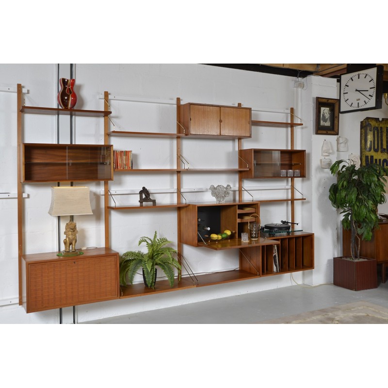 "Royal System" vintage teak shelving system by Poul Cadovius, 1960