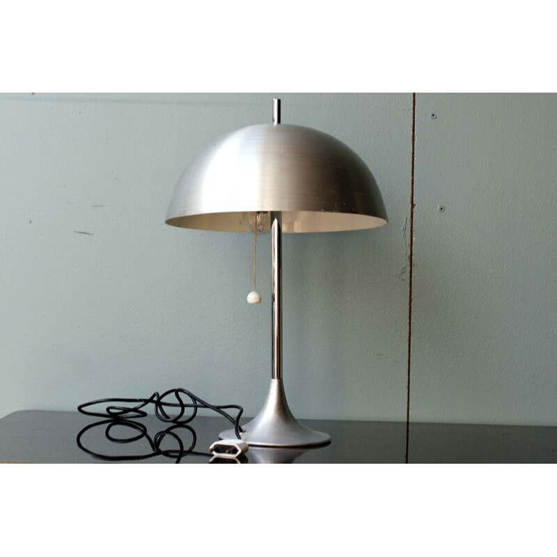 Table lamp in brushed metal Disderot - 1960s