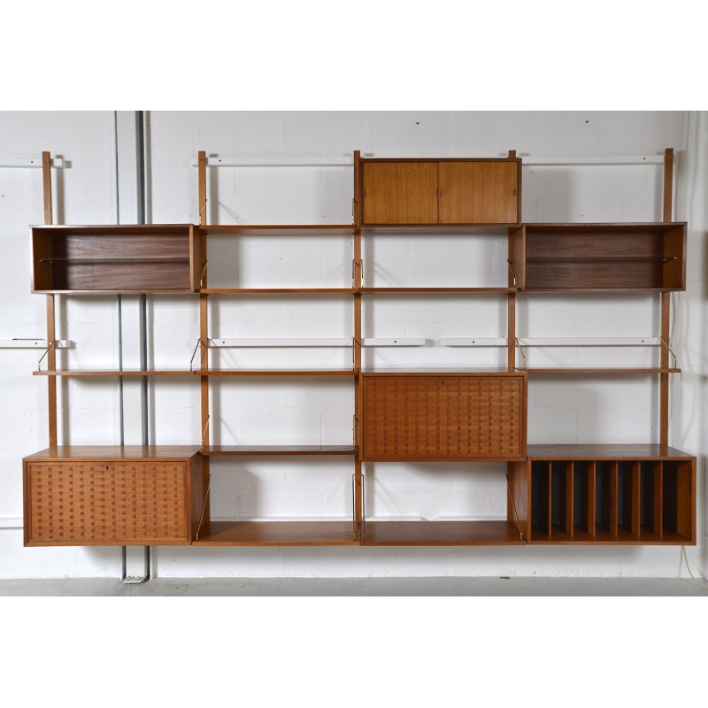 "Royal System" vintage teak shelving system by Poul Cadovius, 1960