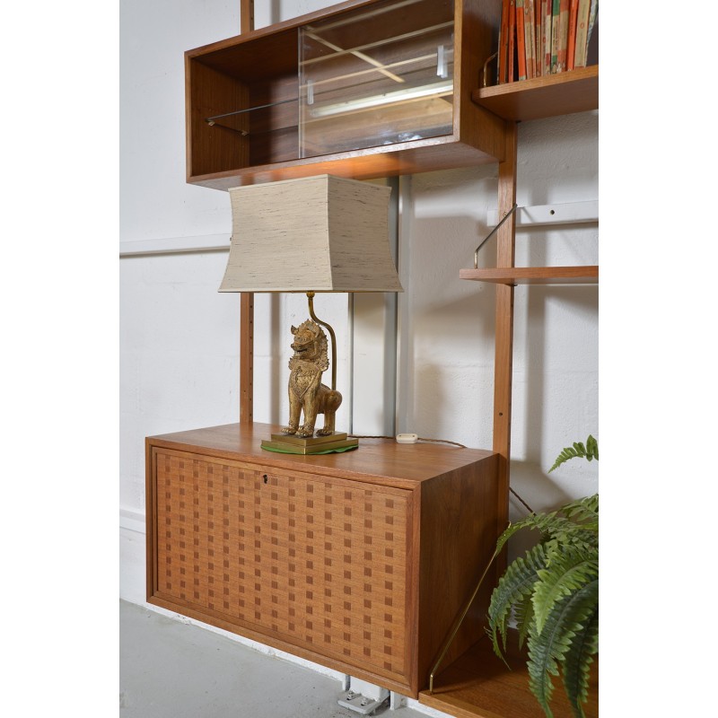 "Royal System" vintage teak shelving system by Poul Cadovius, 1960