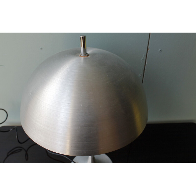 Table lamp in brushed metal Disderot - 1960s