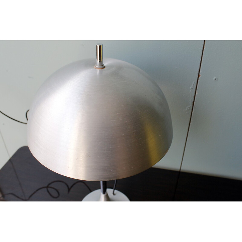 Table lamp in brushed metal Disderot - 1960s