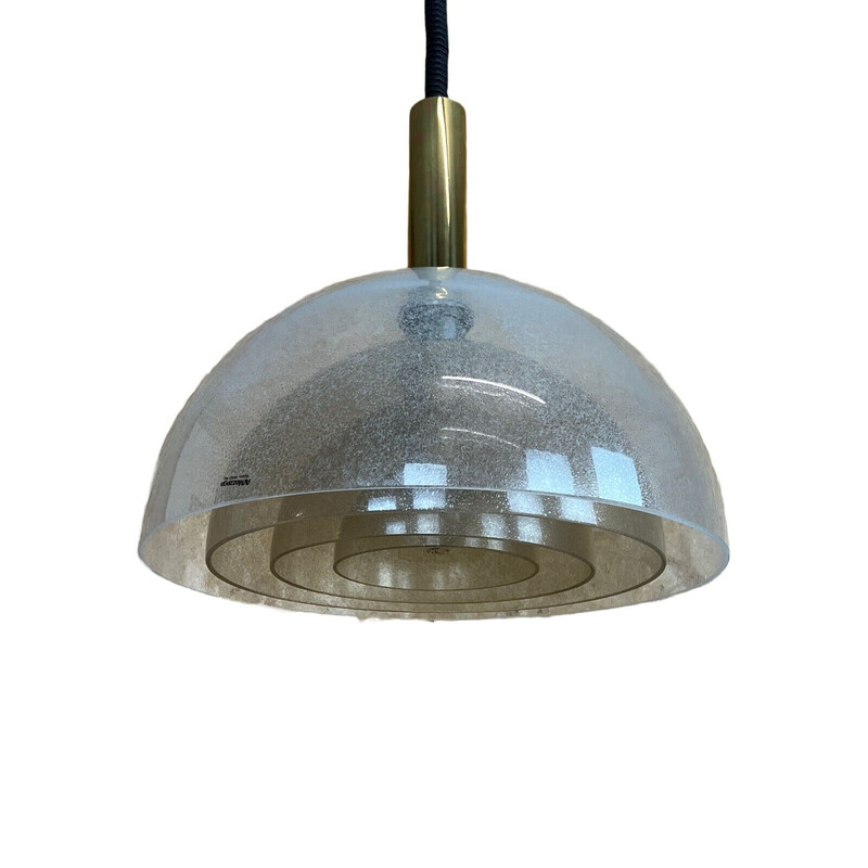 Lampadario in vetro vintage di Carlo Nason per Mazzega Puegoso, 1960