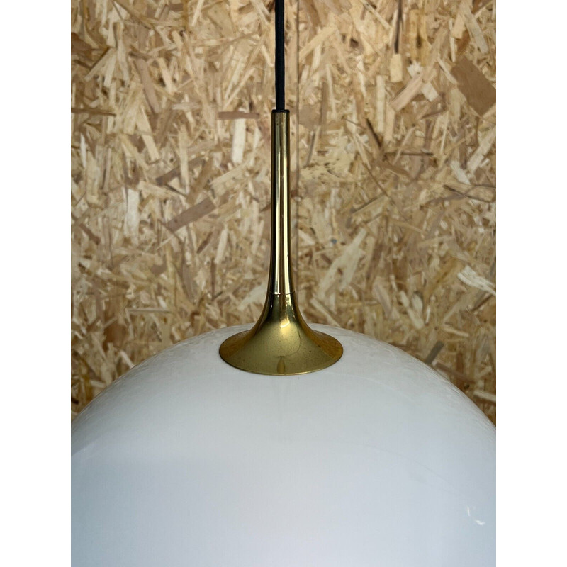Vintage brass pendant lamp by Florian Schulz, 1960-1970s