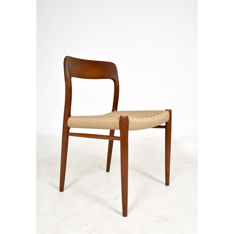 Lot de 6 chaises vintage modèle 71 par Niels Moller pour J.L. Moller, Danemark 1960