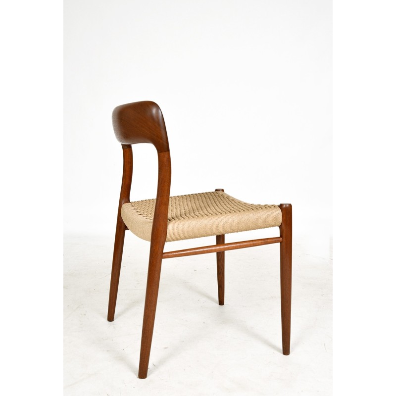 Lot de 6 chaises vintage modèle 71 par Niels Moller pour J.L. Moller, Danemark 1960