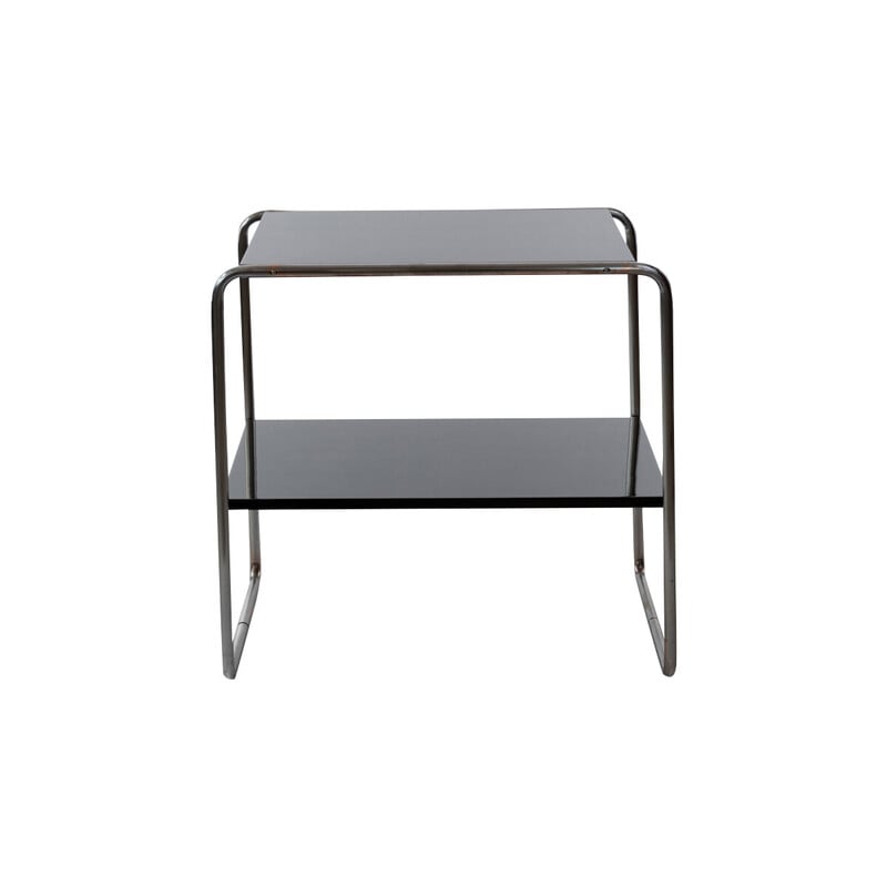 Vintage shelf in black lacquered by Marcel Breuer, 1930s