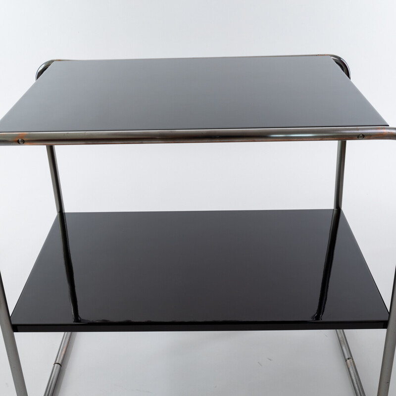 Schwarz lackiertes Vintage-Regal von Marcel Breuer, 1930er Jahre