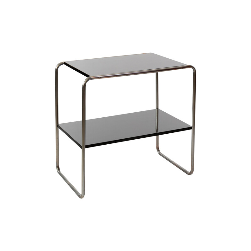 Vintage shelf in black lacquered by Marcel Breuer, 1930s