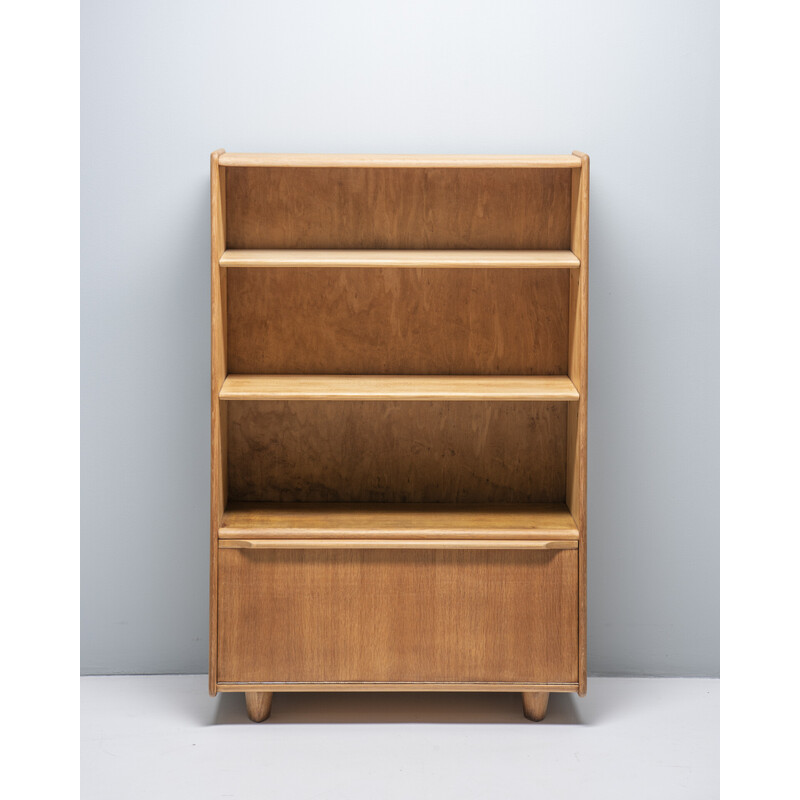 Vintage secretary "Be03" in oakwood by Cees Braakman for Pastoe, Netherlands 1950