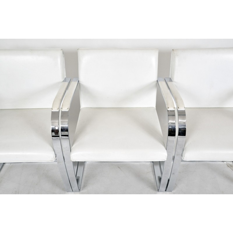 Ensemble de 8 chaises cantilever vintage Brno par Mies van der Rohe pour Knoll