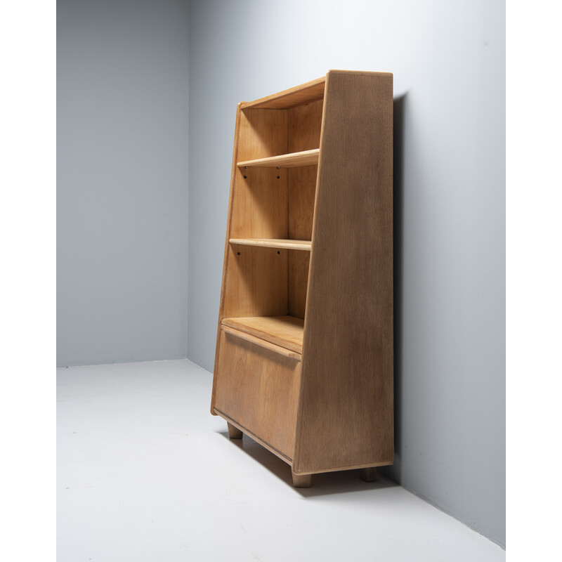 Vintage secretary "Be04" in oakwood by Cees Braakman for Pastoe, Netherlands 1950