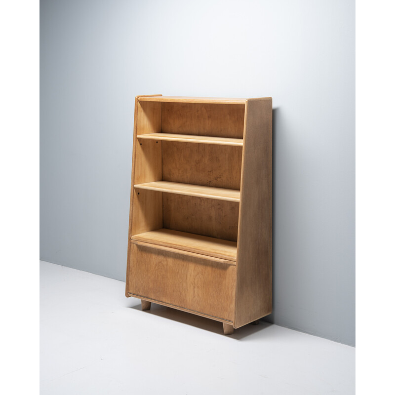 Vintage secretary "Be04" in oakwood by Cees Braakman for Pastoe, Netherlands 1950