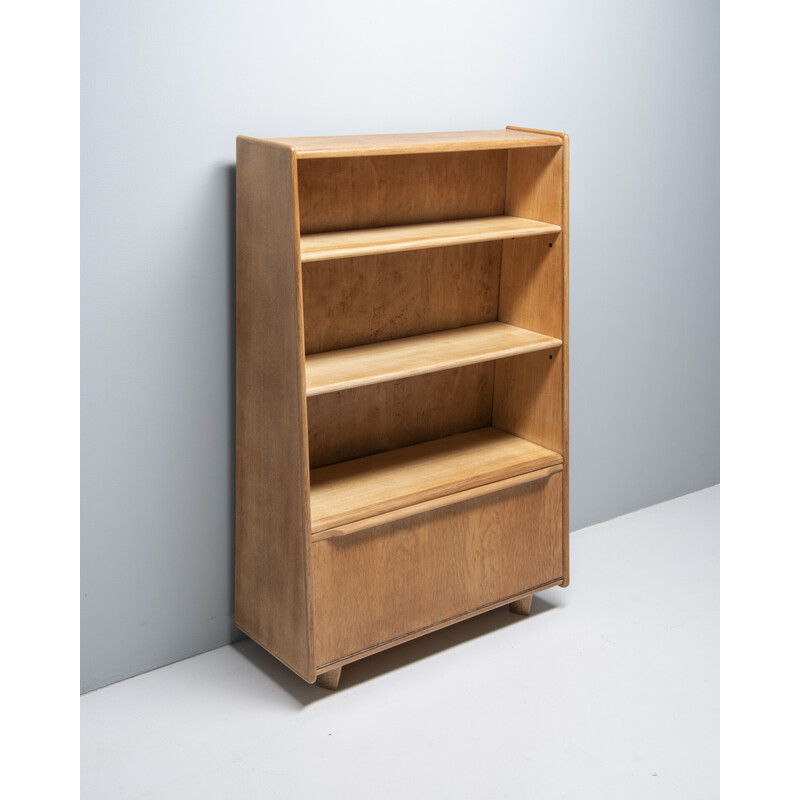 Vintage secretary "Be04" in oakwood by Cees Braakman for Pastoe, Netherlands 1950