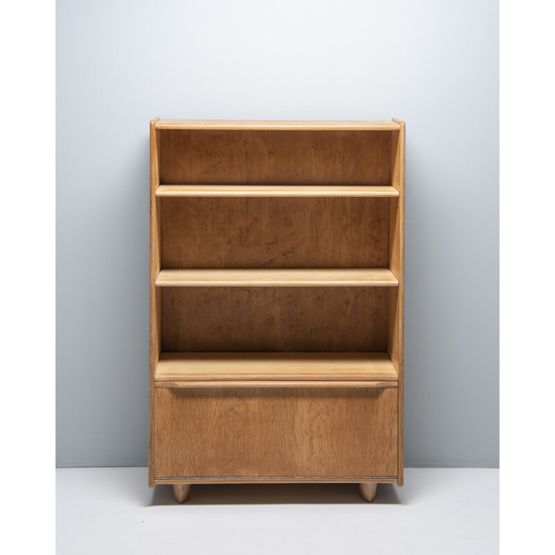 Vintage secretary "Be04" in oakwood by Cees Braakman for Pastoe, Netherlands 1950