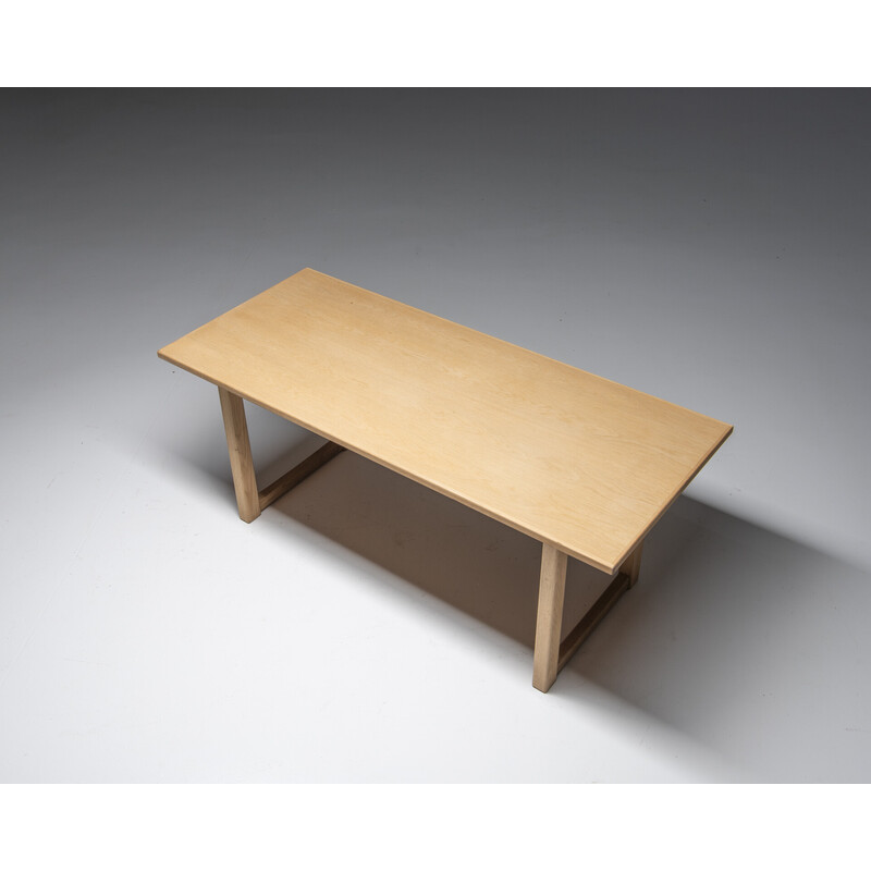 Vintage oakwood coffee table by Carl Malmsten for Karl Anderson and Söner, Sweden 1960
