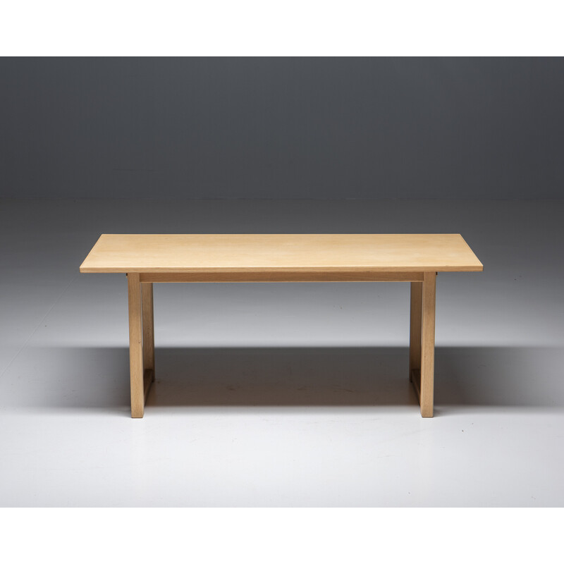 Vintage oakwood coffee table by Carl Malmsten for Karl Anderson and Söner, Sweden 1960