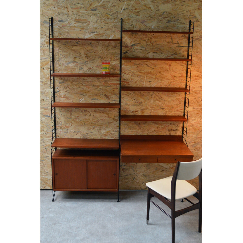 Large double shelving unit Nisse Strinning - 1960s