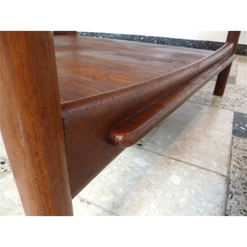 Vintage teak coffee table by Hvidt and Mølgaard for France and Daverkosen, 1950