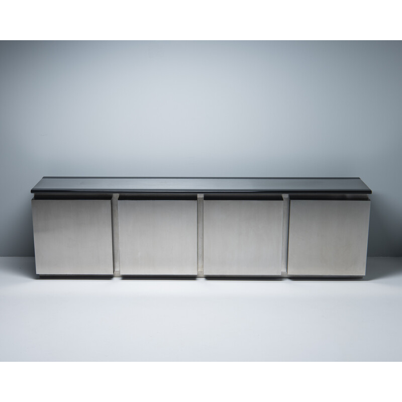 Buffet vintage Pariolo en bois et aluminium de Giotto Stoppino & Marco Acerbis pour Acerbis, Italie 1970