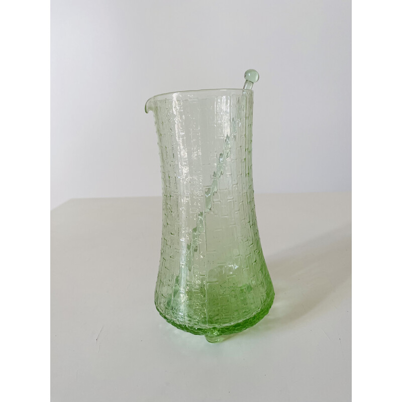 Conjunto de cocktail de vidro Vintage, década de 1960