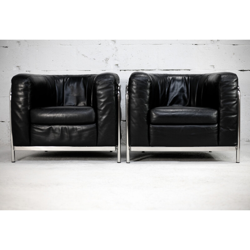 Pair of vintage armchairs model Onda by Pas, by Urbino and Lomazzi, 1985