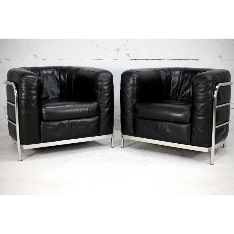 Pair of vintage armchairs model Onda by Pas, by Urbino and Lomazzi, 1985