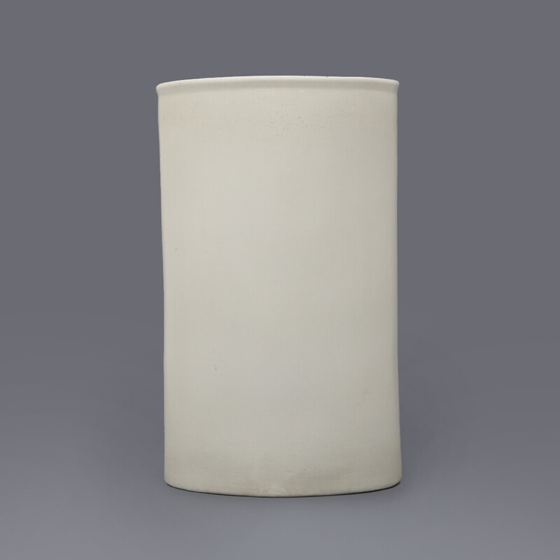 Portaombrelli vintage in ceramica bianca di Ferlara, anni '70