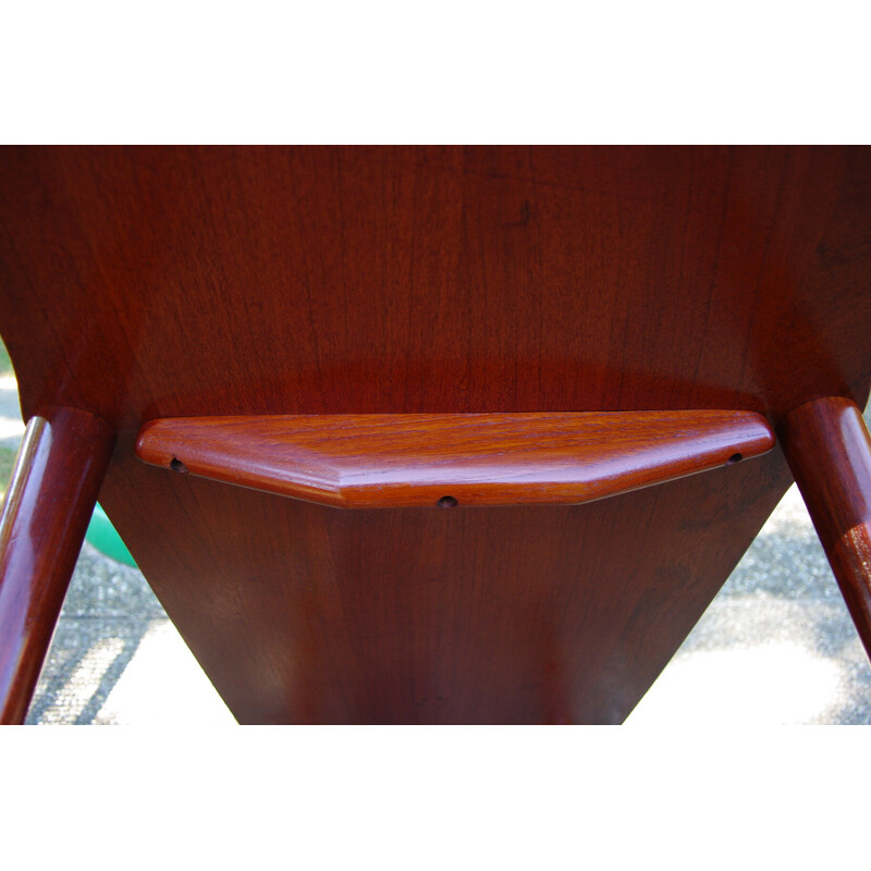 Vintage rectangular solid teak coffee table by John Boné, Denmark 1960