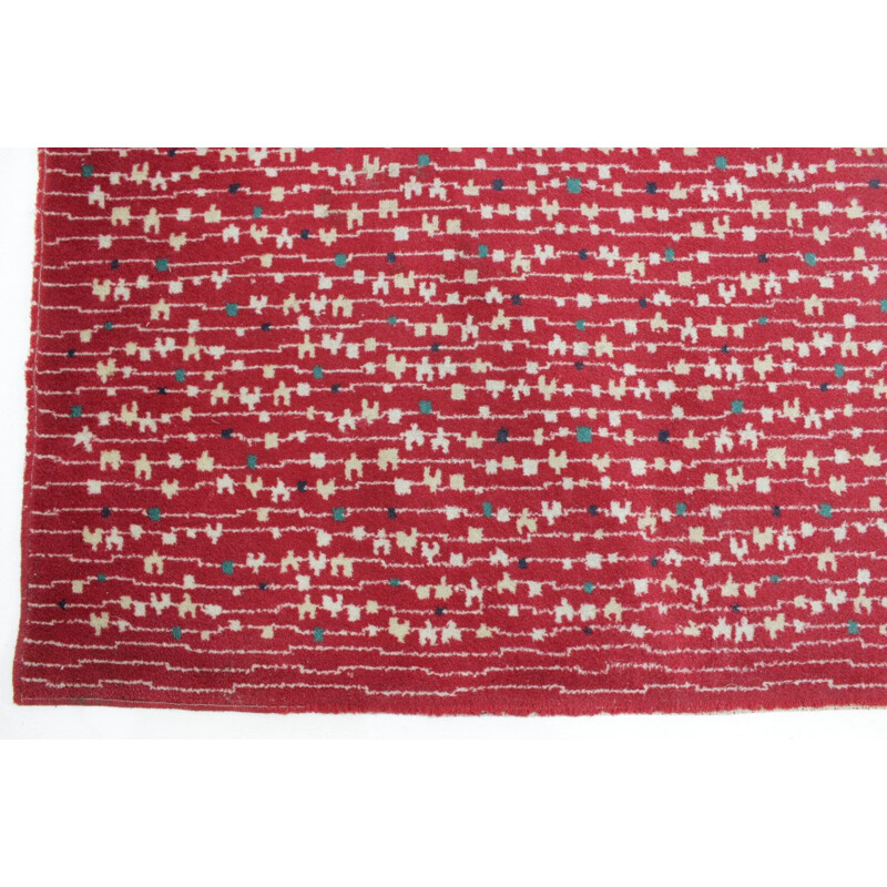 Red Rug Czechoslovakia - 1950s