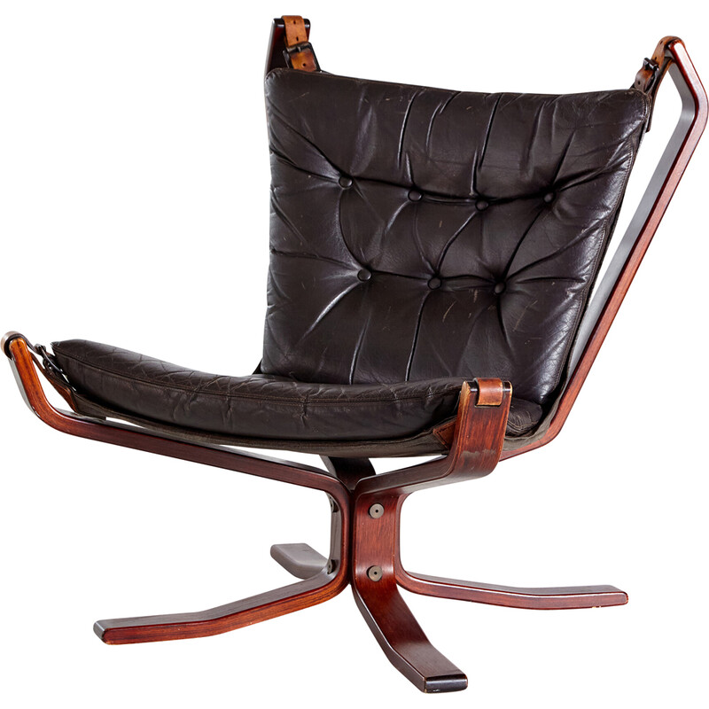 Norwegian vintage "Falcon" armchair by Sigurd Ressell for Vatne Møbler, 1960s