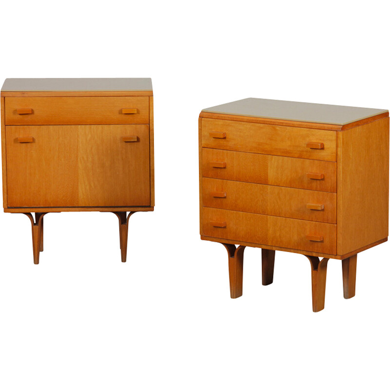 Pair of vintage night stands by Novy Domov, 1970