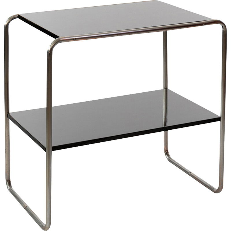 Etagère vintage en laqué noir par Marcel Breuer, 1930