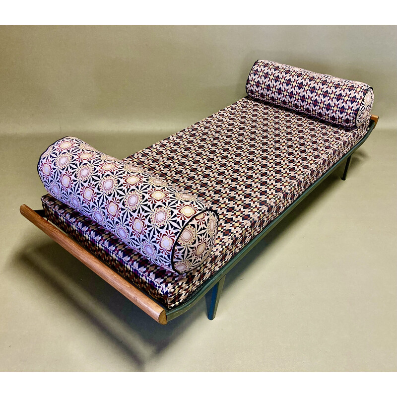 Vintage-Sofa Cleopatra aus Teakholz und Metall von Dick Cordemejer für Auping, 1950