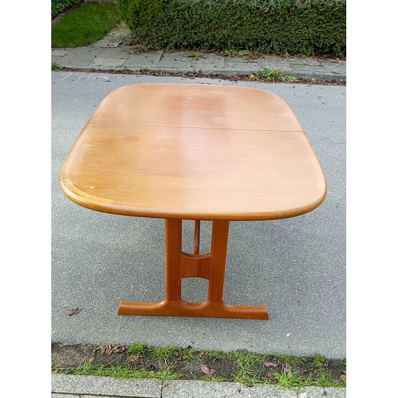 Vintage danish teak dining table by Preben Schou, Denmark 1970s