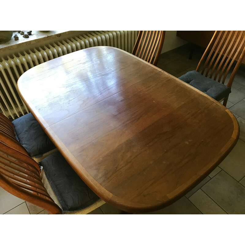 Table danoise vintage en teck par Preben Schou, Danemark 1970