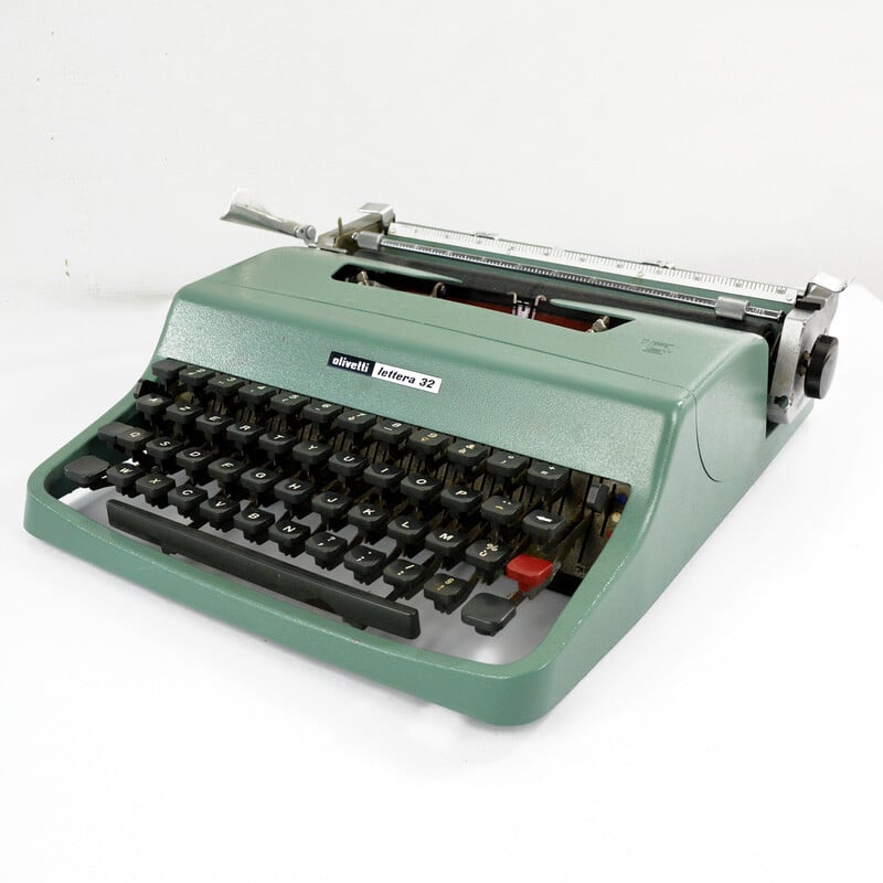 Máquina de escribir vintage Olivetti Lettera 32 de Marcello Nizzoli, España años 60