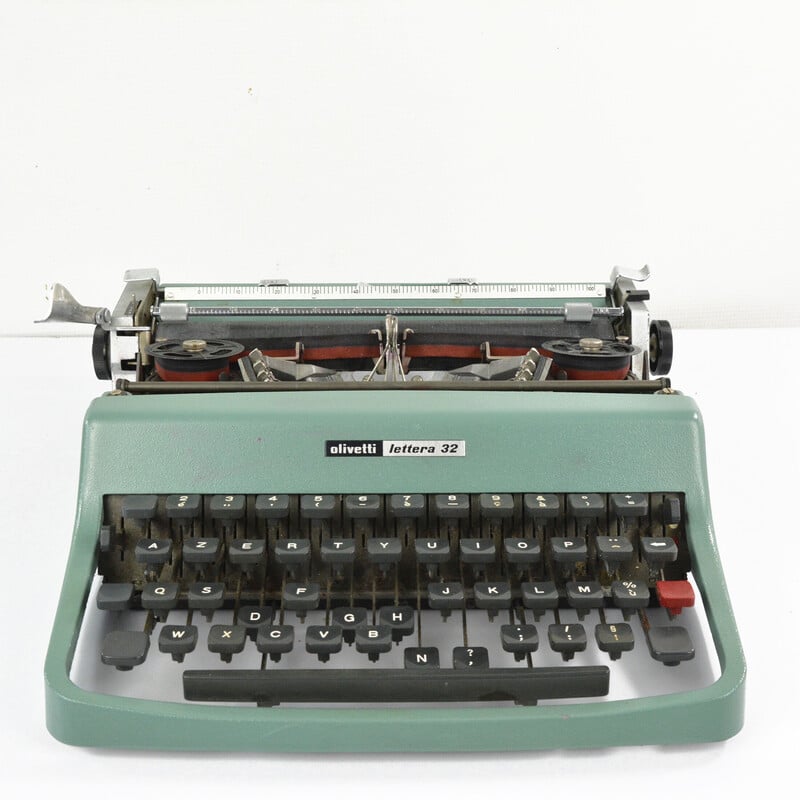 Máquina de escribir vintage Olivetti Lettera 32 de Marcello Nizzoli, España años 60