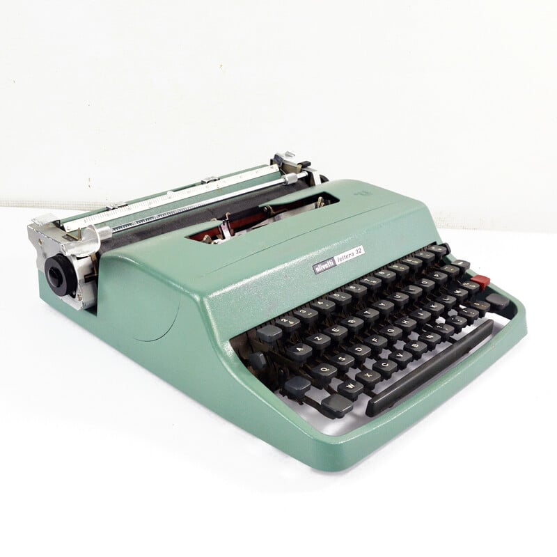 Máquina de escribir vintage Olivetti Lettera 32 de Marcello Nizzoli, España años 60
