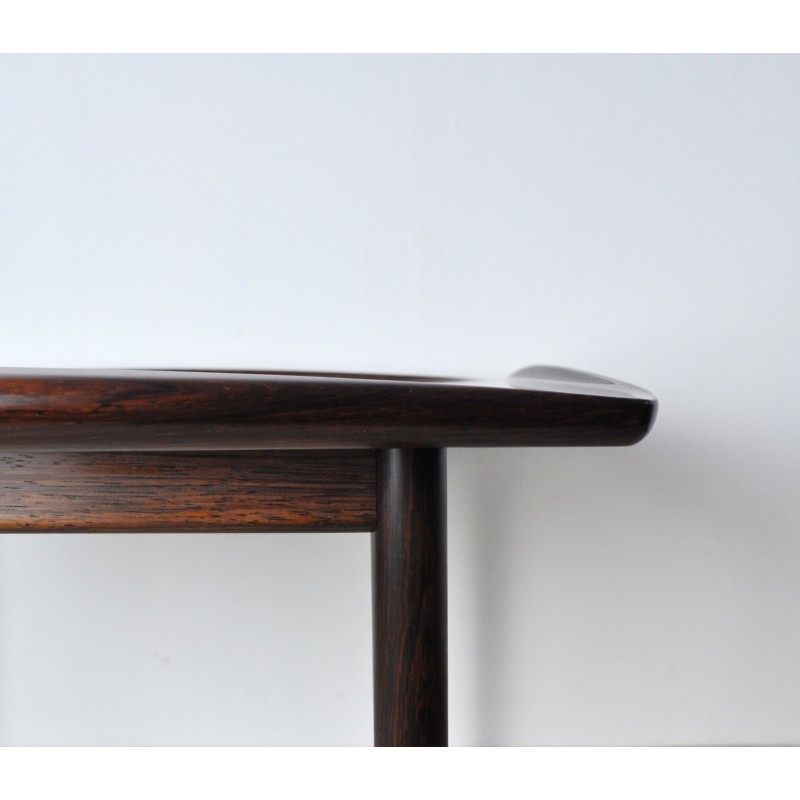 Vintage Gj108 rosewood coffee table by Grete Jalk for P. Jeppesens Møbelfabrik, Denmark 1959s