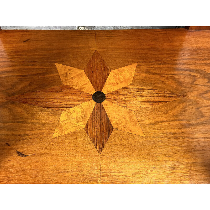 Vintage Art Deco wooden side table