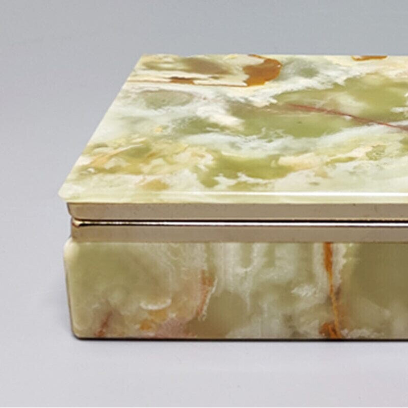 Vintage onyx box, Italy 1960s