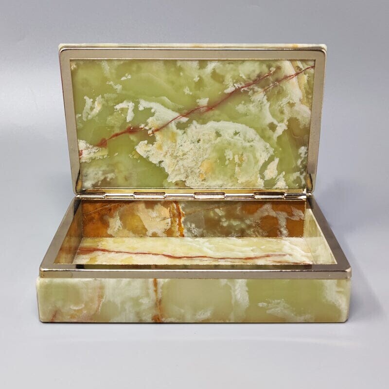 Vintage onyx box, Italy 1960s