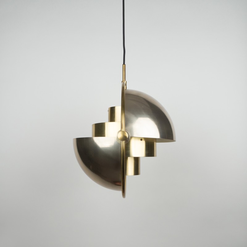 Vintage Multi-lite pendant lamp by Louis Weisdorf for Lyfa, Denmark 1972s