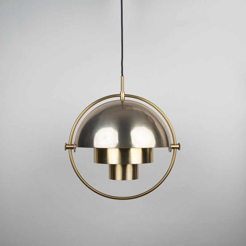 Vintage Multi-lite pendant lamp by Louis Weisdorf for Lyfa, Denmark 1972s