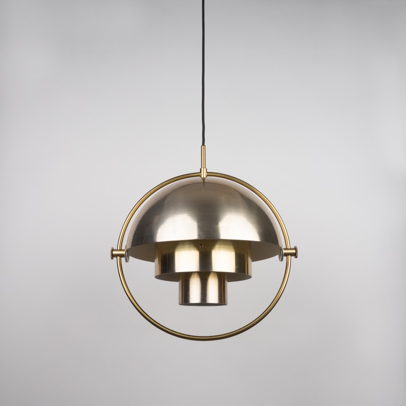 Vintage Multi-lite pendant lamp by Louis Weisdorf for Lyfa, Denmark 1972s